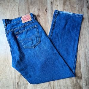 Levi's 569 - Red Tab - Loose Straight Fit - Medium Blue Wash Denim Jeans W34 L34